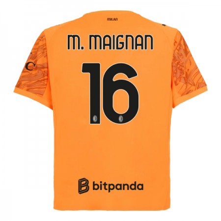 Goedkope AC Milan M. Maignan 16 Doelman Shirt 2025-26 Oranje Goedkope AC Milan M. Maignan 16 Doelman Shirt 2025-26 Oranje